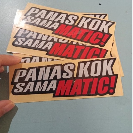 stiker motor cutting panas ko sama matic pariasi motor helm per picis bisa cod