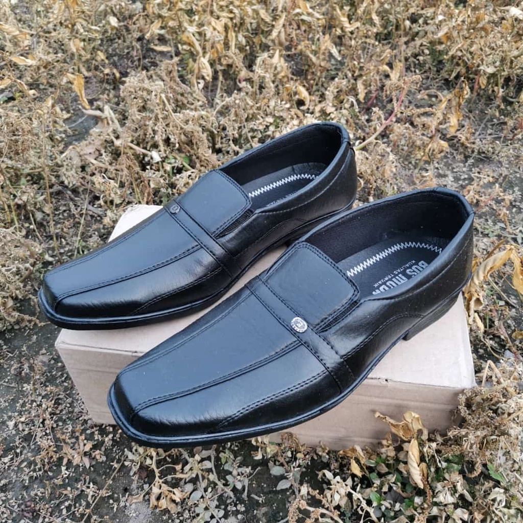 Sepatu Formal Pria Sepatu Pantofel Kulit Sintetis Alas TRP Anti Slip