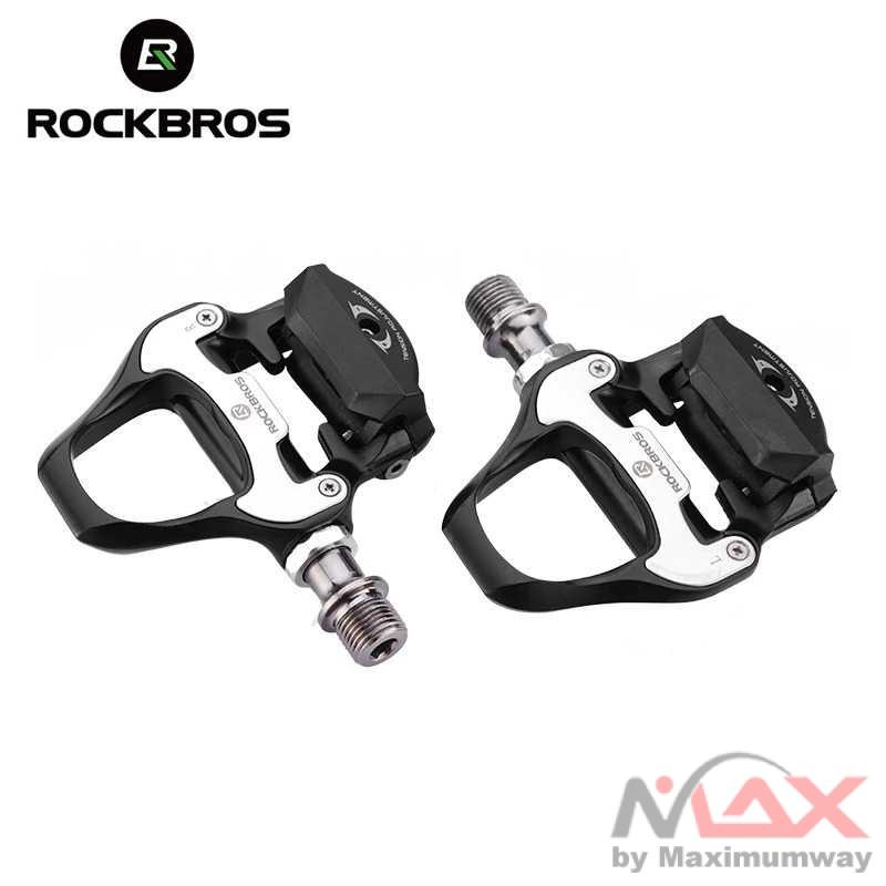 Rockbros Kunci Sepatu Pedal Sepeda Self-locking Pedal 2PCS - SPD-SL Warna Silver