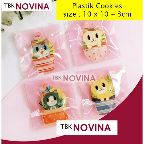 [10 PCS]  PLASTIK COOKIES BAG 10x10 / KANTONG PLASTIK OPP SEAL COOKIES BISKUIT