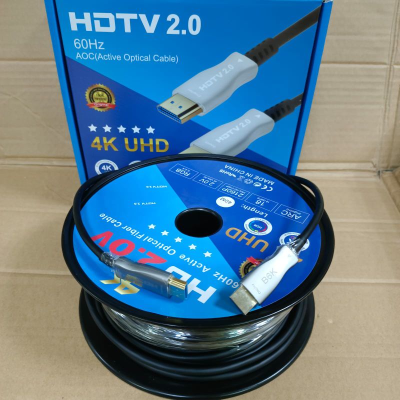 Kabel HDMI Fiber Optic 50Meter Support 4K UHD
