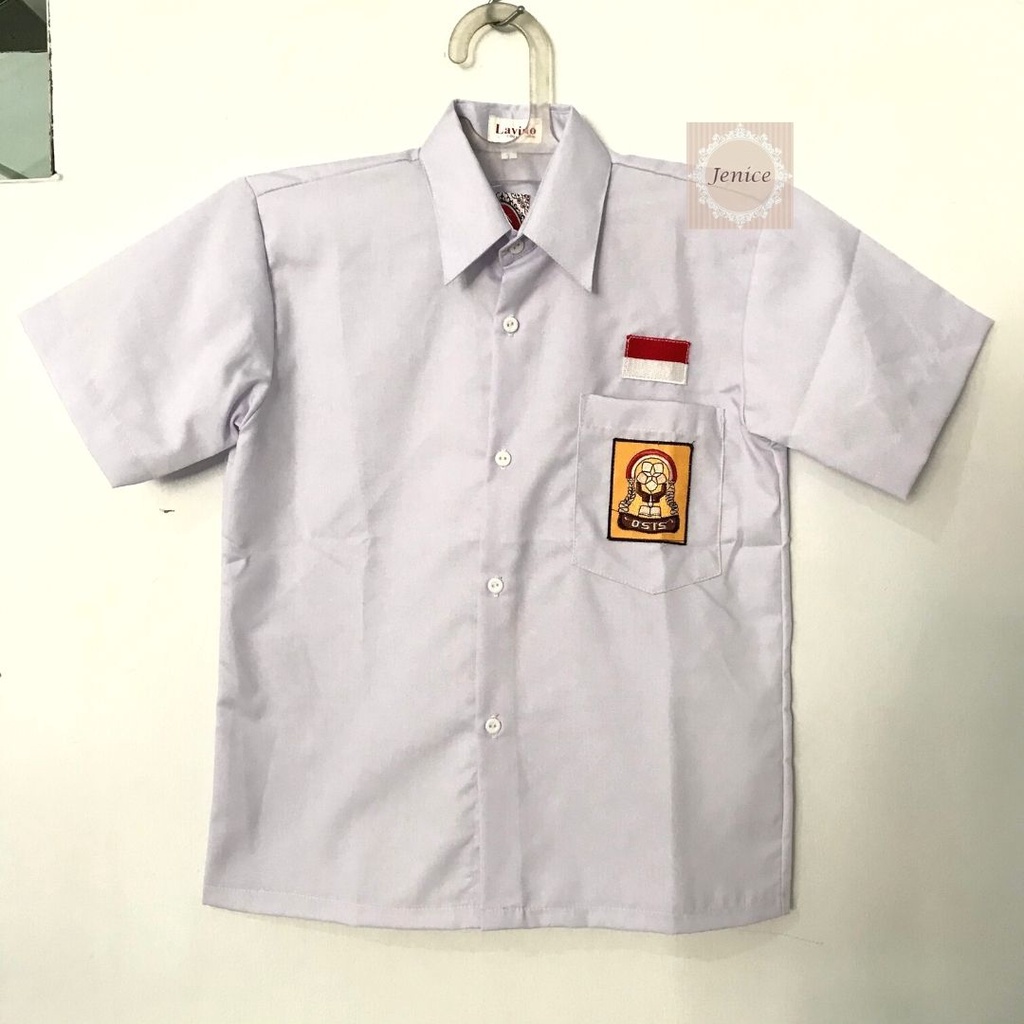 Seragam Sekolah Kemeja Pendek Putih Laki-Laki SD SMP SMA-2