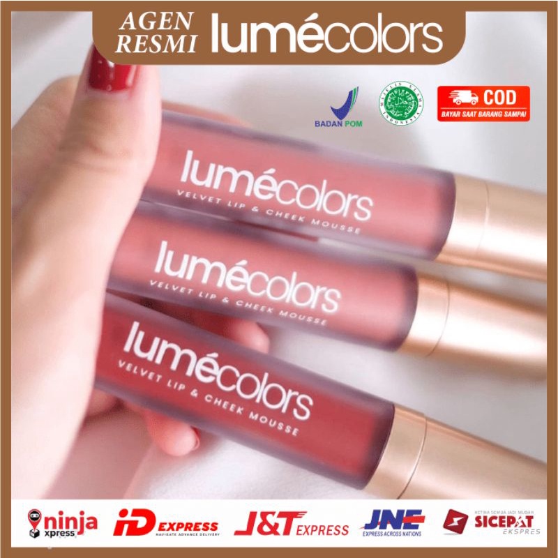 Lipstik Liptint Lumecolors Lumecolor Lumecolour Lip and Cheek Mousse Lip Balm Lipcream Liptin Lipsti