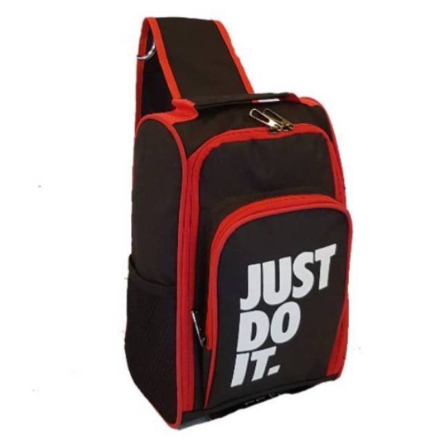 Tas Sepatu Bola Sling Selempang NIKE just do it Tempat Sepatu