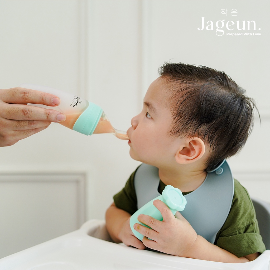 JAGEUN Soft Bottle Baby Squeeze Feeder | Botol Sendok Makan MPASI bayi