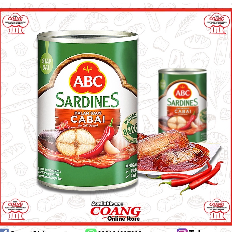 

ABC SARDEN 155 GR - HIQH QUALITY SARDINES
