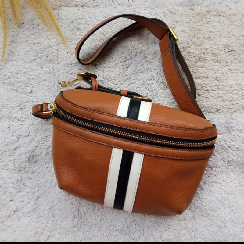 Fossil Brenna Belt Bag Brown Multi