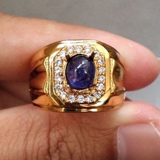 CINCIN BATU BLUE SAFIR ASLI