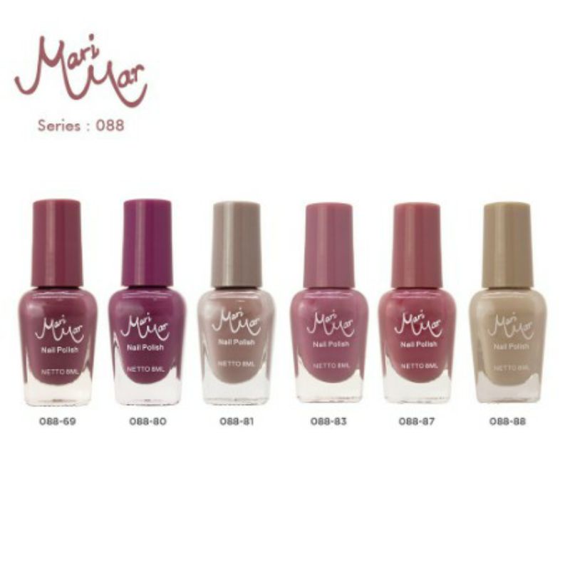 MARIMAR Nail Polish Nude Color | Kutek Kuteks warna nude cat kuku | Xi Xiu BPOM