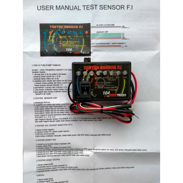 multitester injeksi 5 fungsi tester injeksi tester injektor alat cek kelistrikan motor injeksi