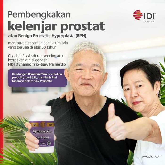 HDI Dynamic Trio Plus Saw Palmetto Suplemen Untuk Pria