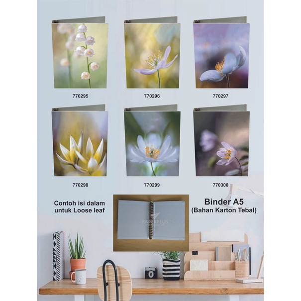 

Binder A5 / Binder Note A5 / Bunga / Set 2903