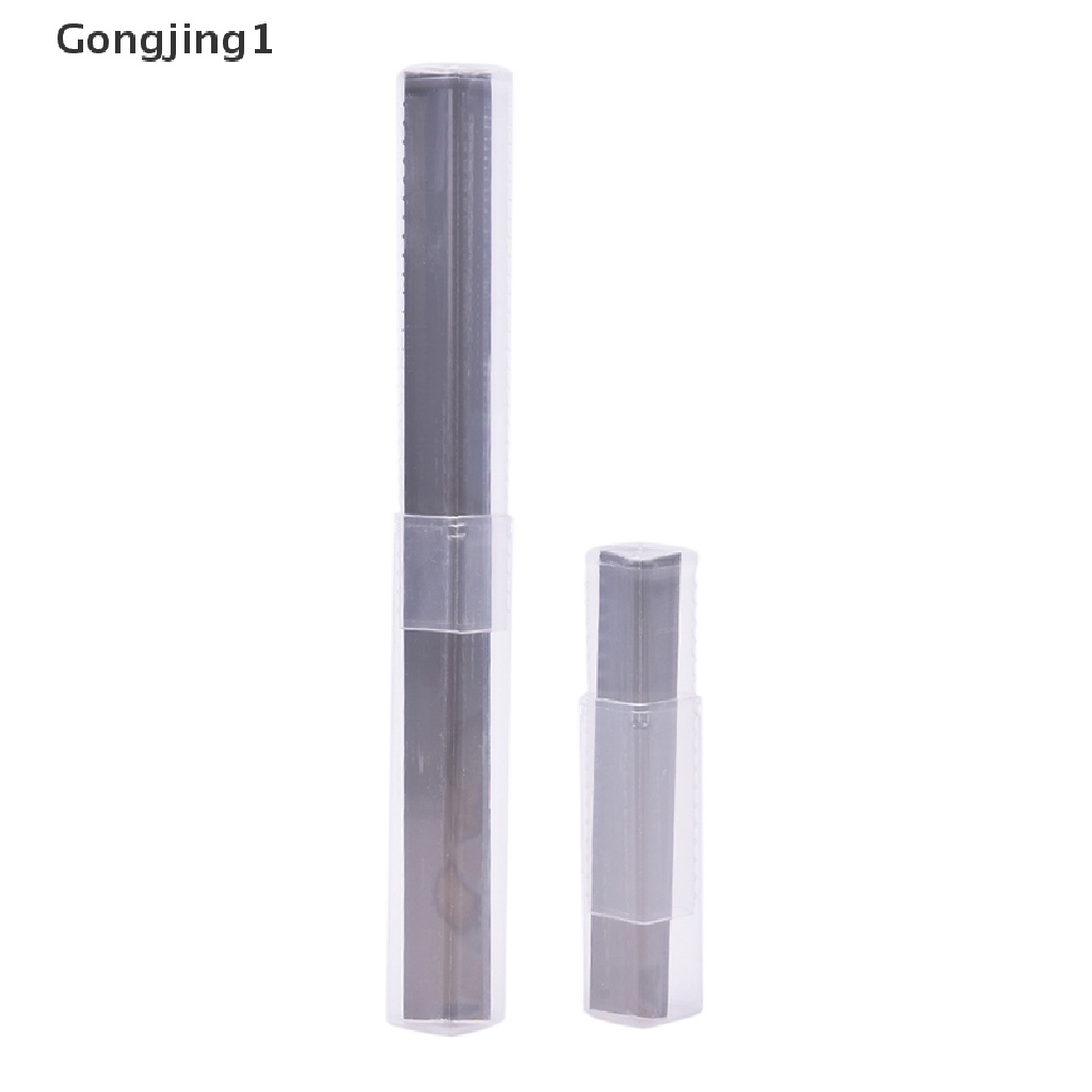 Gongjing1 2pcs / Set Alat Pemotong Tanah Liat / Polymer Clay Bahan Stainless Steel Ukuran 4 &quot;/ 8&quot;