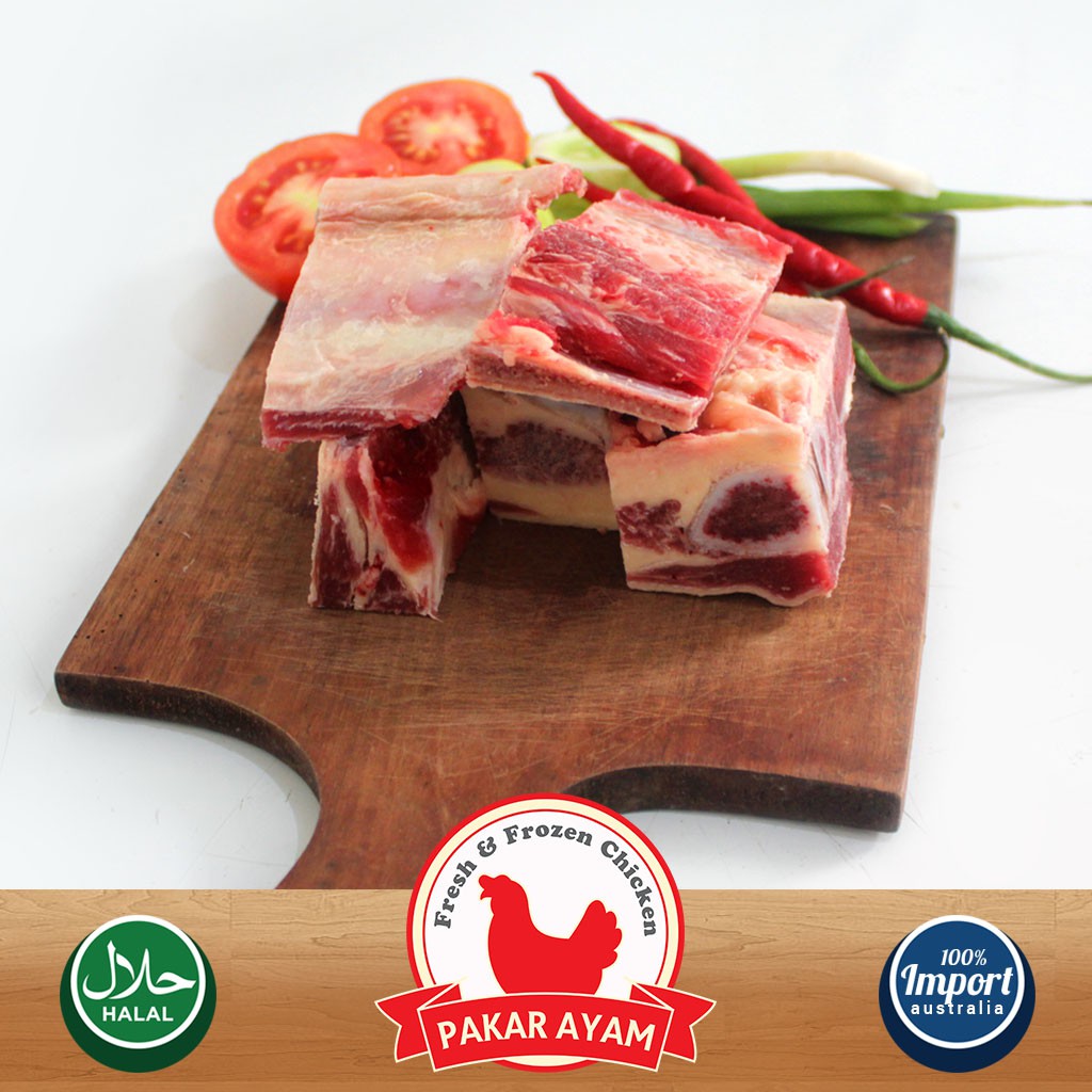 Daging Sop Tulang Iga / Ribs Sapi Import Australia Kualitas Premium