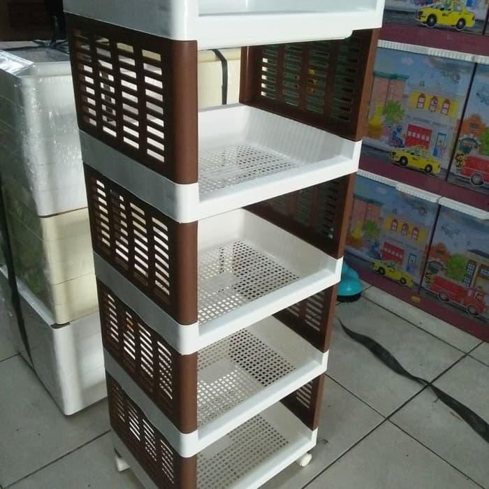 Rak Plastik Rak Serbaguna Yoyo Susun 5 Best Seller