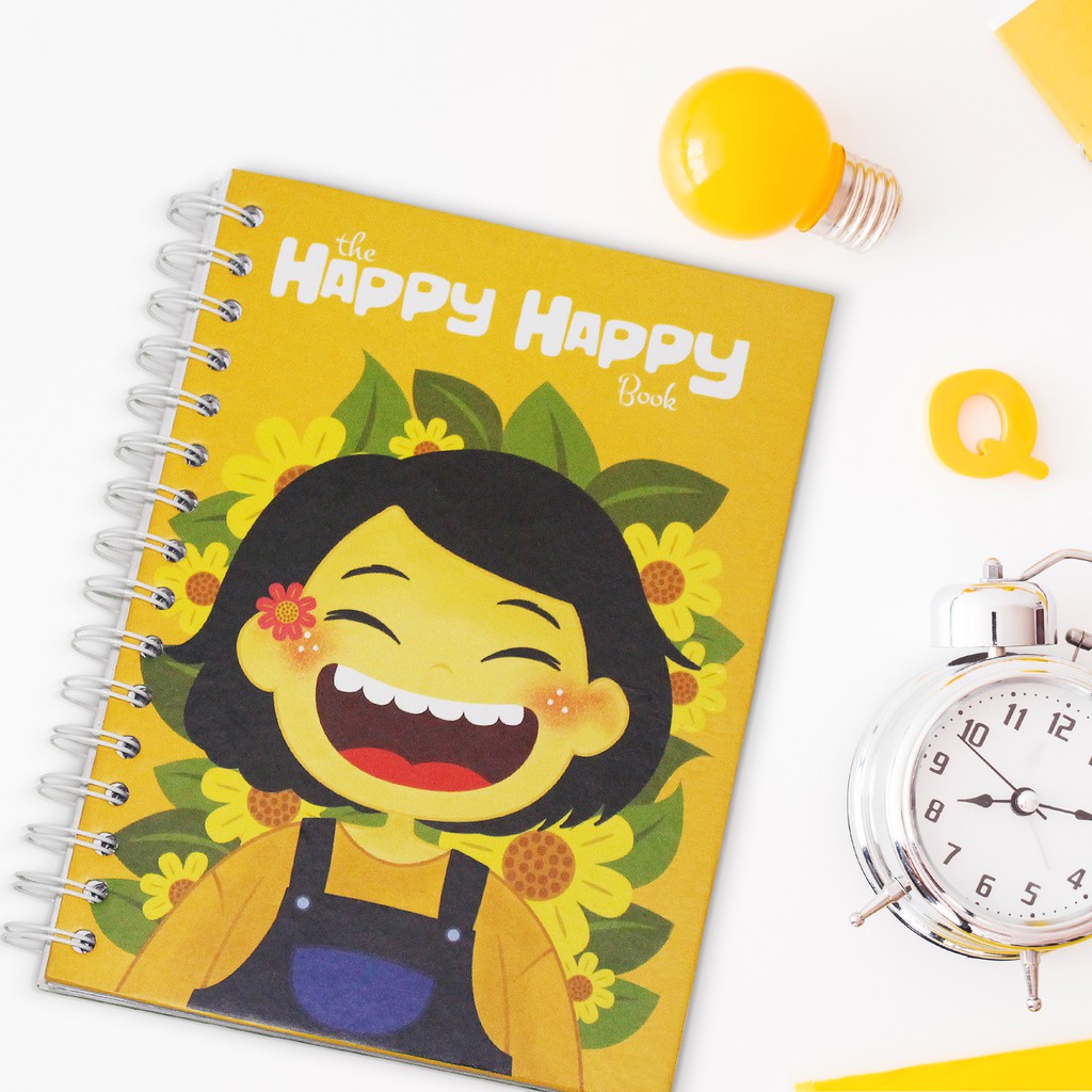 

Buku Agenda Diary, Weekly Planner, Catatan Lucu Kado Unik Special Motif Cewek - Happy