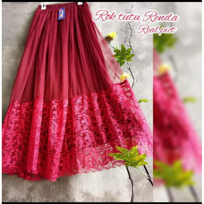 ROK TUTU RENDA PREMIUM