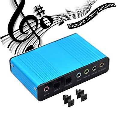 (100% BARANG ORI) Kebidumei Sound Card External 5.1 Suround USB untuk Laptop/PC - CM6206