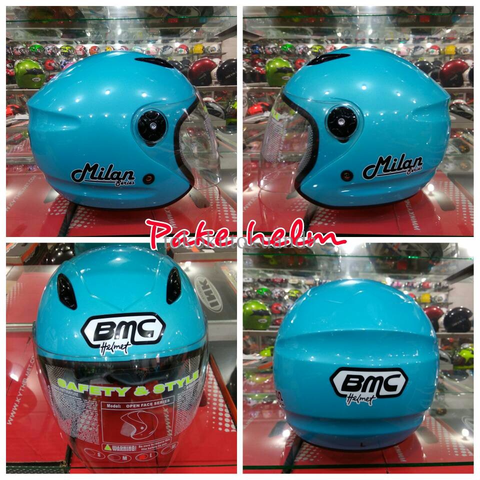 HELM BMC MILAN HELM BMC HALF FACE LIGHT BLUE