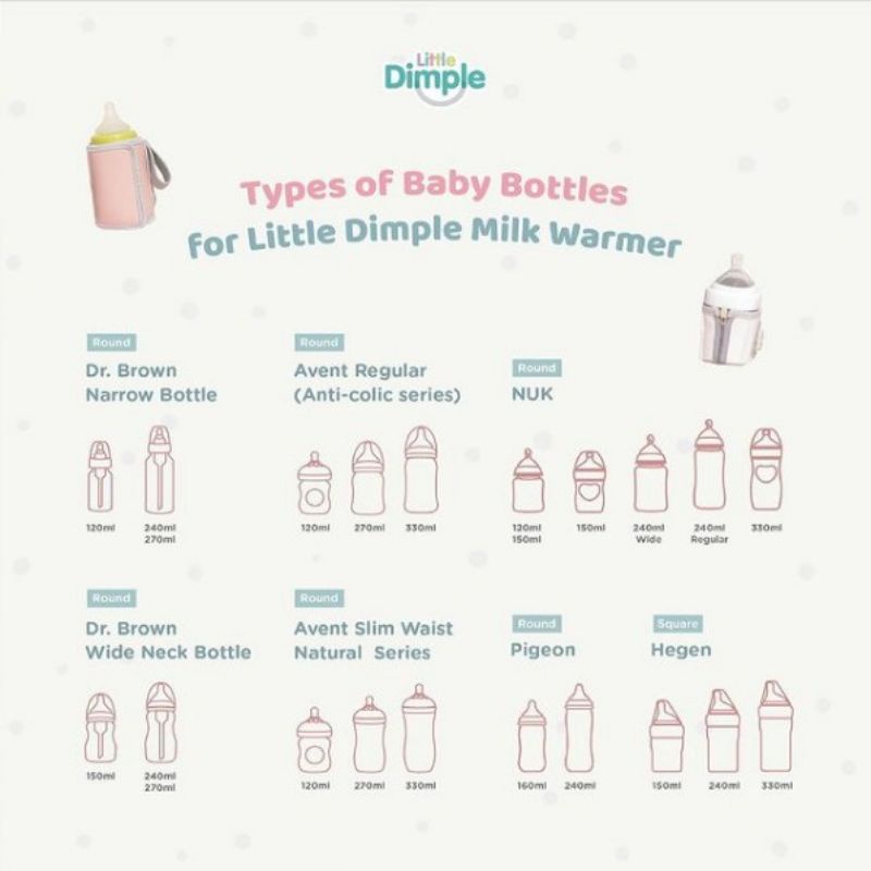 Little Dimple Smart Bottle Warmer Baby - Alat Pemanas Susu Asi Bayi - Penghangat Susu Bayi - Kado Bayi Baru Lahir Gift