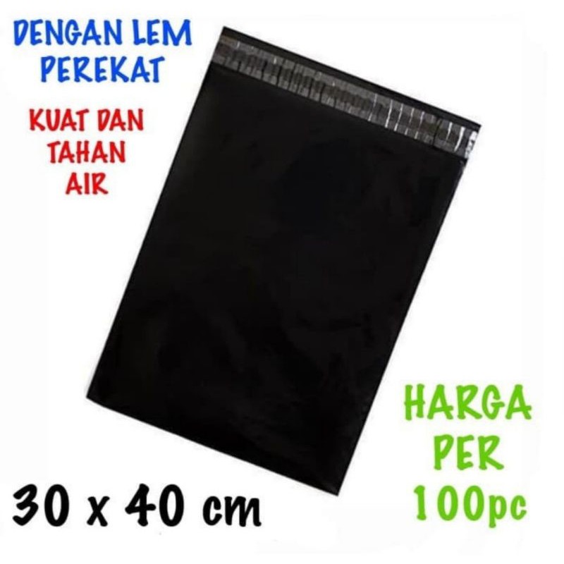 

Plastik Bungkus Kantong Online + Lem Perekat Polymialer 30x40 isi 100 biji Amplop Packing