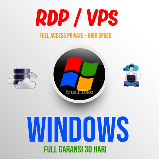 RDP Windows &amp; VPS LINUX Garansi 30 Hari, Private, Full Akses, Full Speed