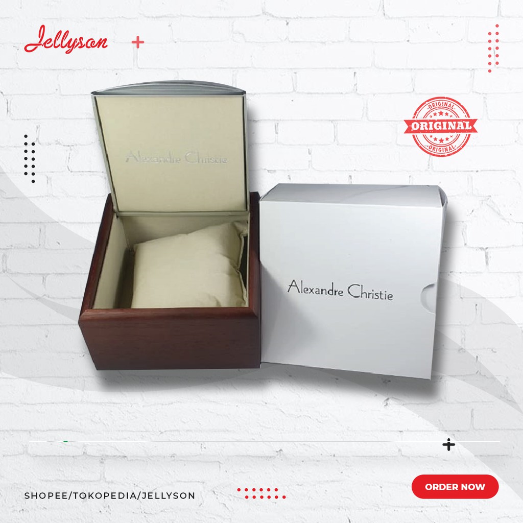 Original Kotak Jam Tangan AC /Box Jam Tangan/Kotak Jam Tangan Alexandre Christie Original Tanpa