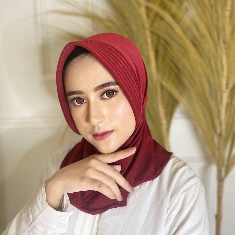 MURAH 1KG=(14pcs) Jibab Sport Murah /Jilbab Lycra Instan Jokowi /ADDIBA SERPOL-5