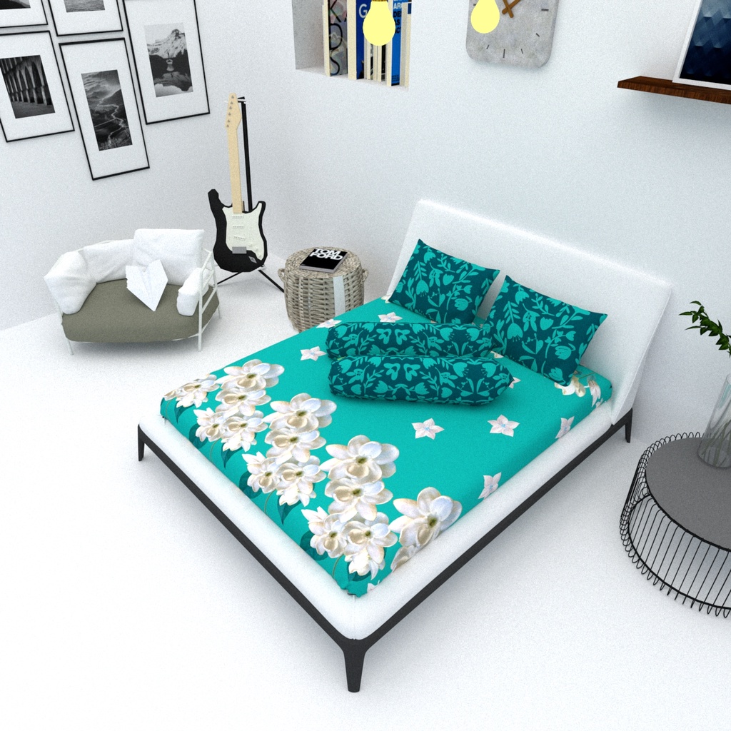 Sprei Lovella King B2 - 180 X 200 - Orchids - Sprei Lembut Dan Tidak Mudah Luntur