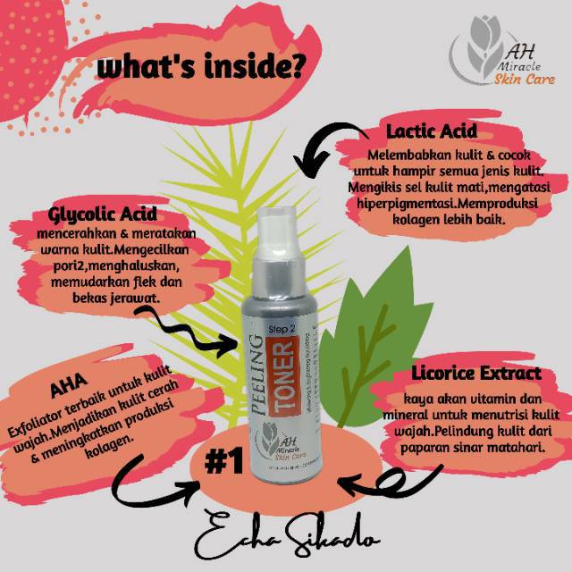 PEELING TONER AH Miracle Skincare