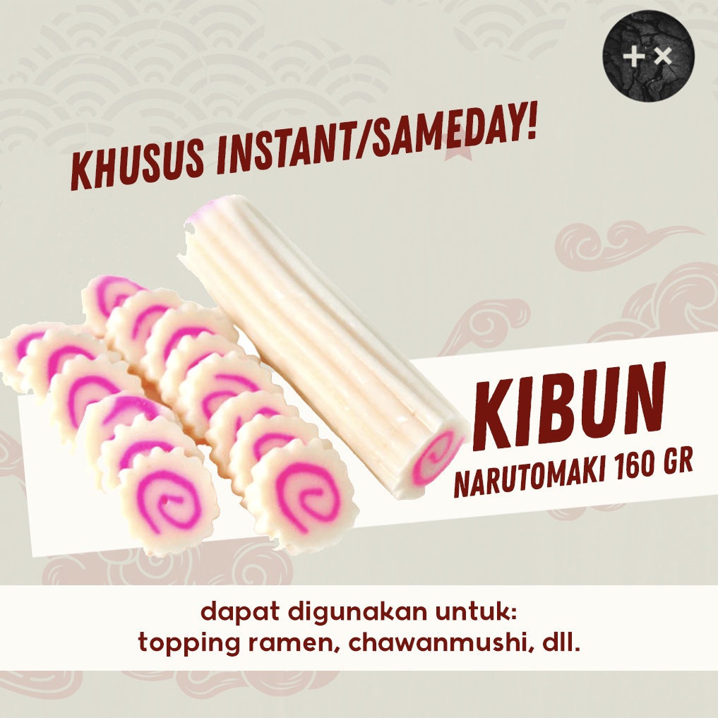 

Kibun Narutomaki 160gr / Fish Cake Naruto Maki / Topping Ramen