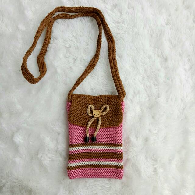 Tas Rajut Hp Murah Tas Hp Rajutan Cantik Oleh Oleh Rajutan Bandung Shopee Indonesia