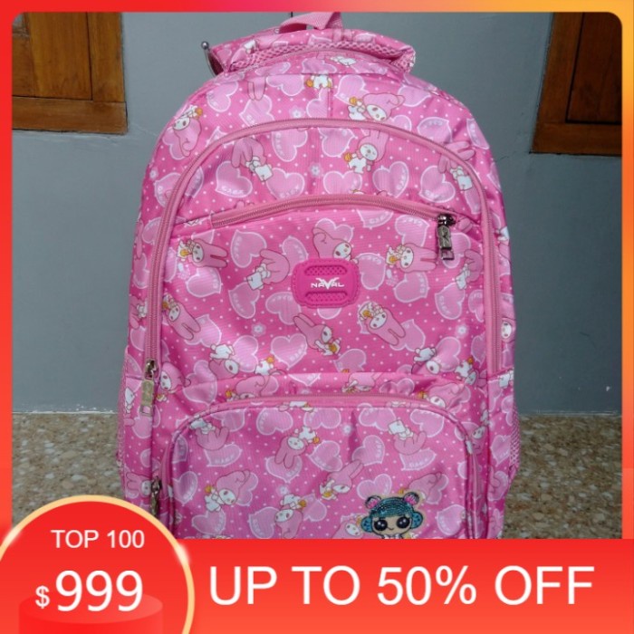 Tas Ransel Naval by Fortune 45x30 Melody - Pink