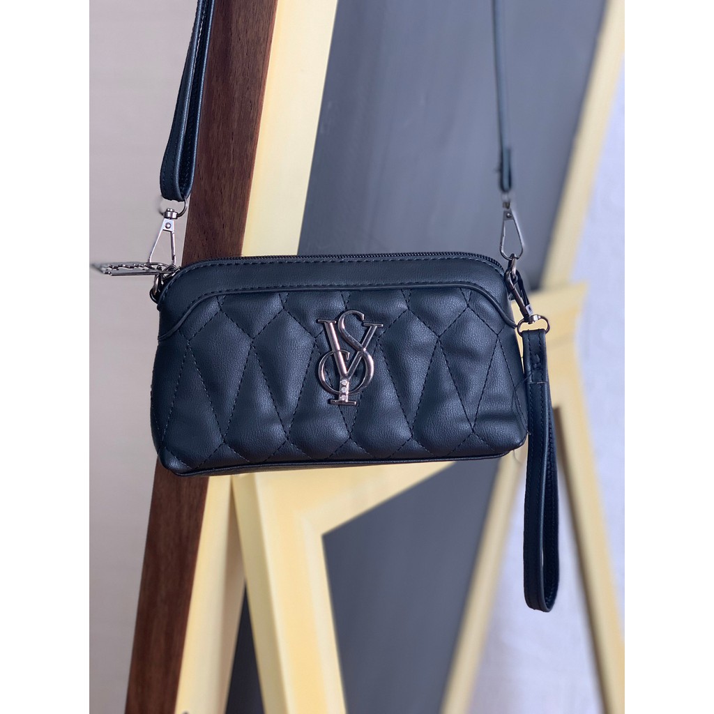 [7.7 Boombastis Sale⚡] - DOMPET WANITA SL007 QUILTED LETTER LOGO  PREMIUM IMPORT