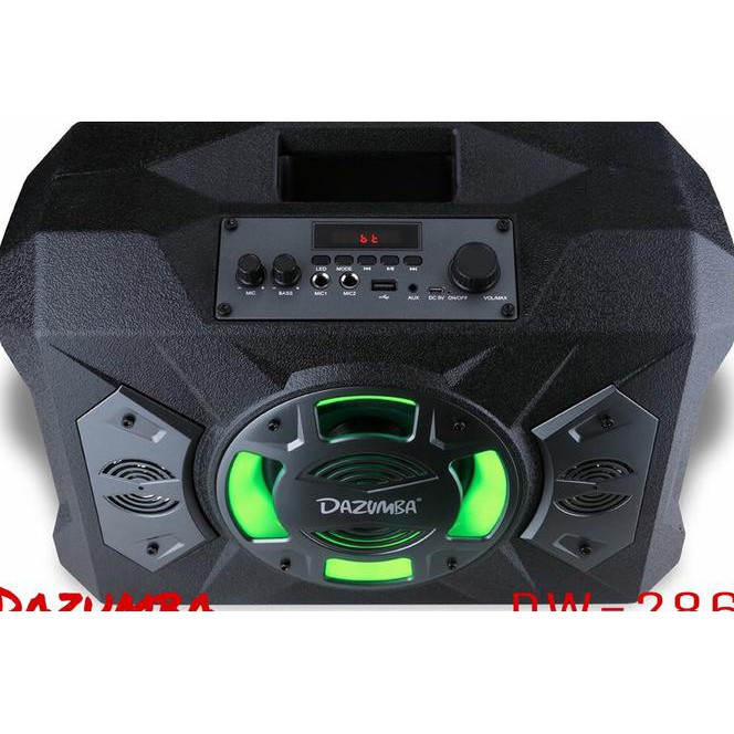 40Uq Speaker Karaoke Portable Colokan 2 Mic Ekstra Bass Dazumba Dw286 - Mic One Tgox