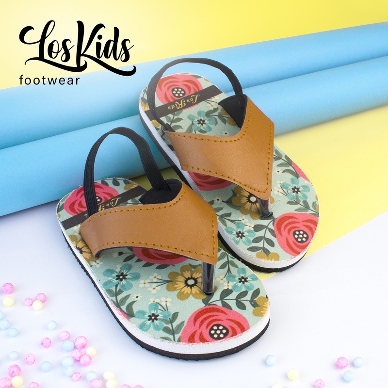 Sandal Anak Baby Perempuan Motif Bunga LosKids