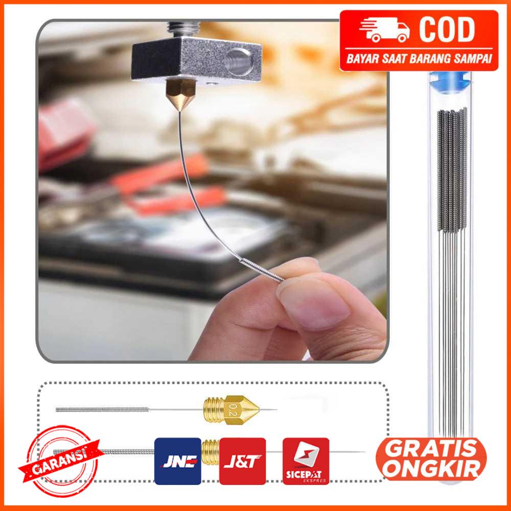 Jarum Pembersih Nozzle 3D Printer Cleaning Needle 10PCS