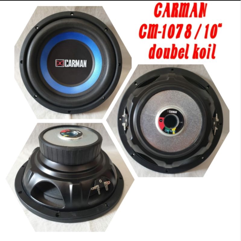 Subwoofer 10inch Carman 1078, DoubleCoil