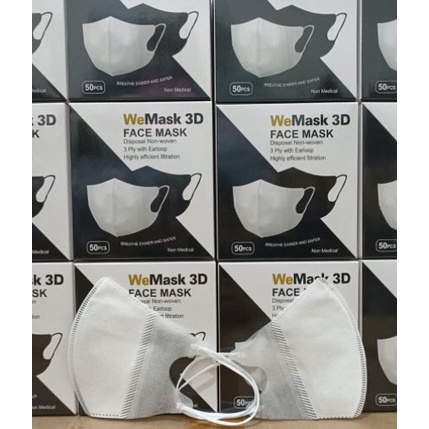 Masker Duckbill Import 3ply Earloop Disposable facemask isi 50pcs-6