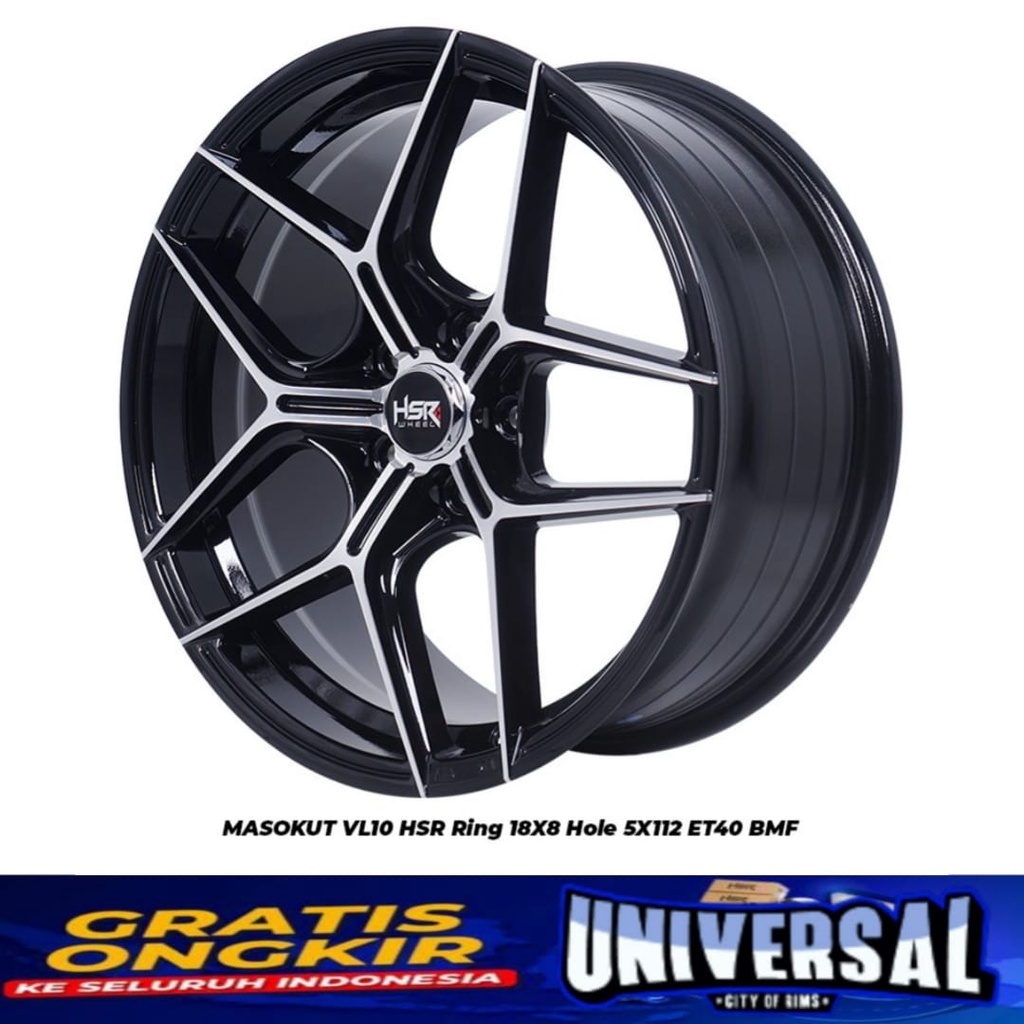 VELG MOBIL MODEL VORSTAINER MASOKUT VL10 HSR R18X8 H5X112 ET40 BMF BISA BUAT MERCY HRV CIVIC XPANDER