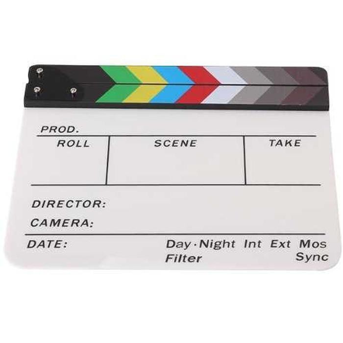 ASS Shop - TaffSTUDIO Profesional Clapper Board Colorful Acrylic - TS-3EL