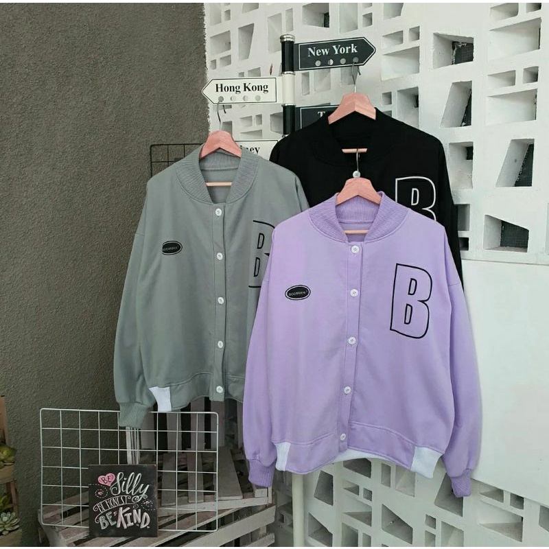 jaket bomber / jaket varsity pria wanita / JAKET B BOMBER