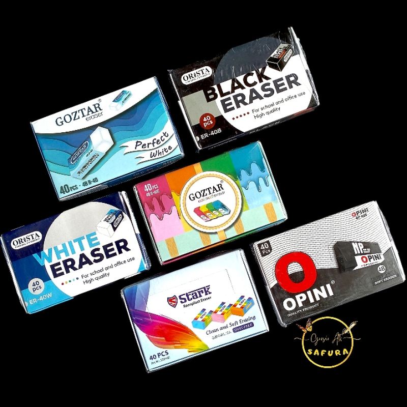 

penghapus steap eraser pensil isi 40 pcs