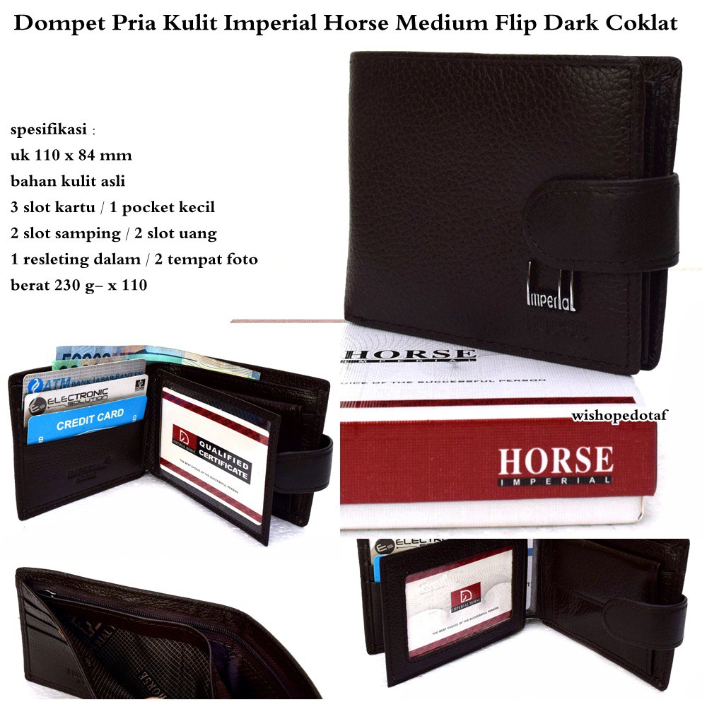 DOMPET PRIA IMPERIAL HORSE WALLET MEDIUM ORIGINAL KULIT