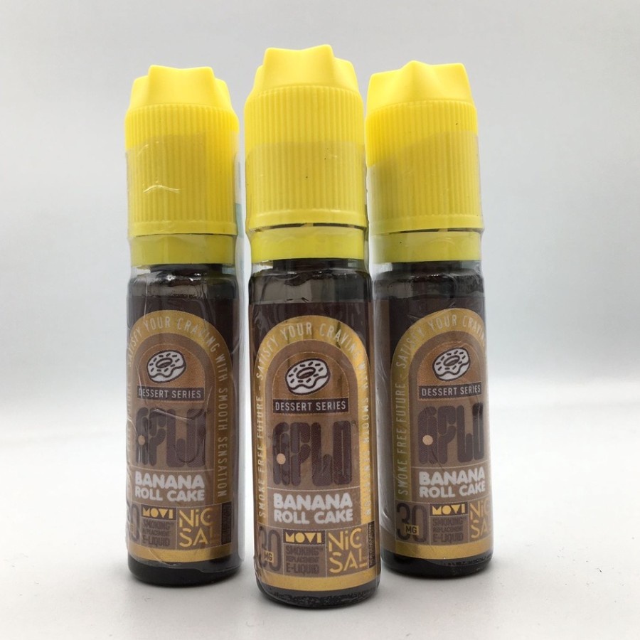 SALTNIC LIQUID AUTHENTIC AFLO BANANA ROLL CAKE SALT NIC 15ML 30MG 50MG