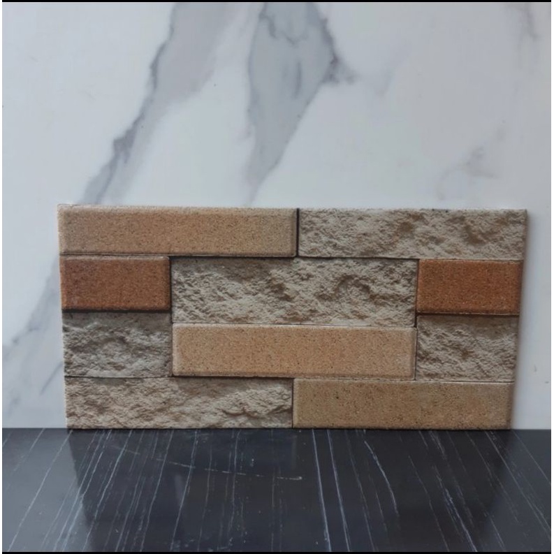 Keramik Dinding Motif Batu Alam / Keramik Dinding Teras / Keramik Dinding Pagar / Keramik Dinding Mu