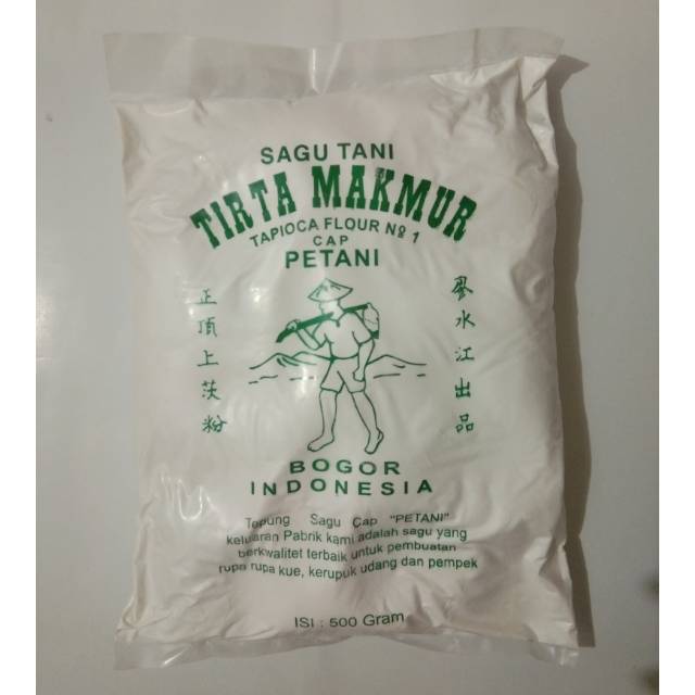 

Sagu Tani Tirta Makmur / Tapioca Flour No. 1 Cap PETANI 500g