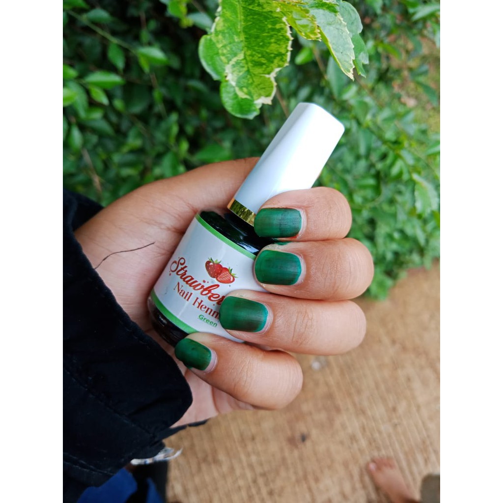 Strawberry Nail Henna 14ml - pacar nail henna original - henna pacar