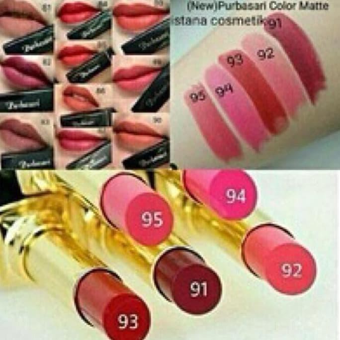 TERMURAH Lipstik Purbasari Lipstick Matte Color Matte Original 81 95 21 September