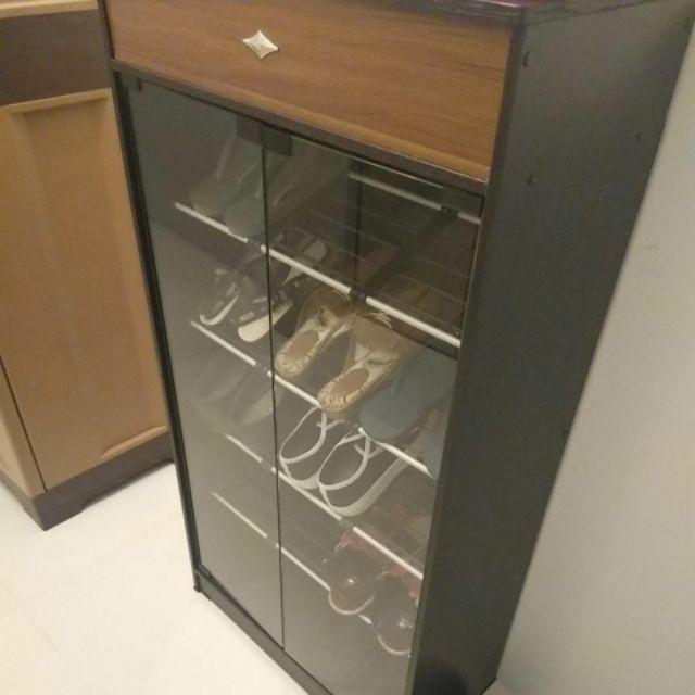 Lemari Rak Sepatu Minimalis Pintu Kaca (harga Promo)